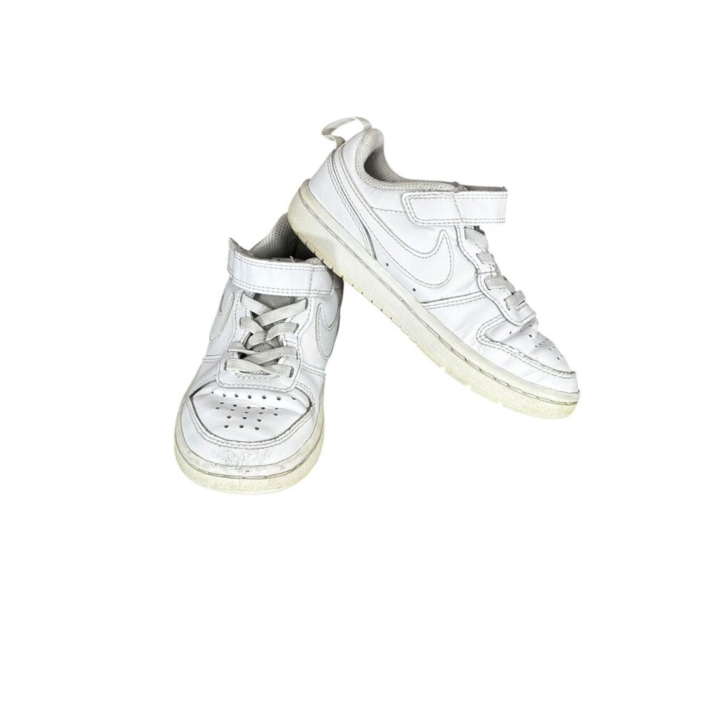 Nike Kids White Leather Sneakers Size 11C